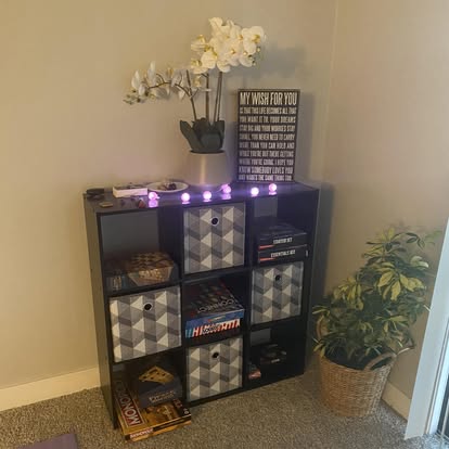 Organized shelving and decor